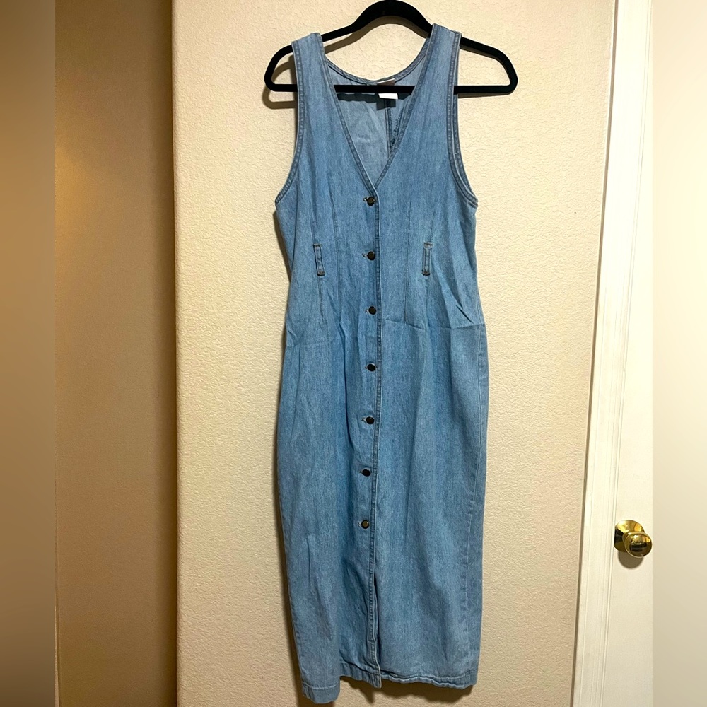 Vintage Denim Maxi Dress
